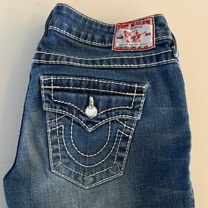 True Religion DISCO SOPHIE BIG T Jean Shorts